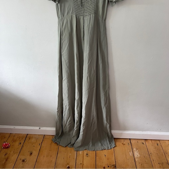 Reformation Shayla Maxi Dress In Seafoam Sage Size 8 - Picture 6 of 8